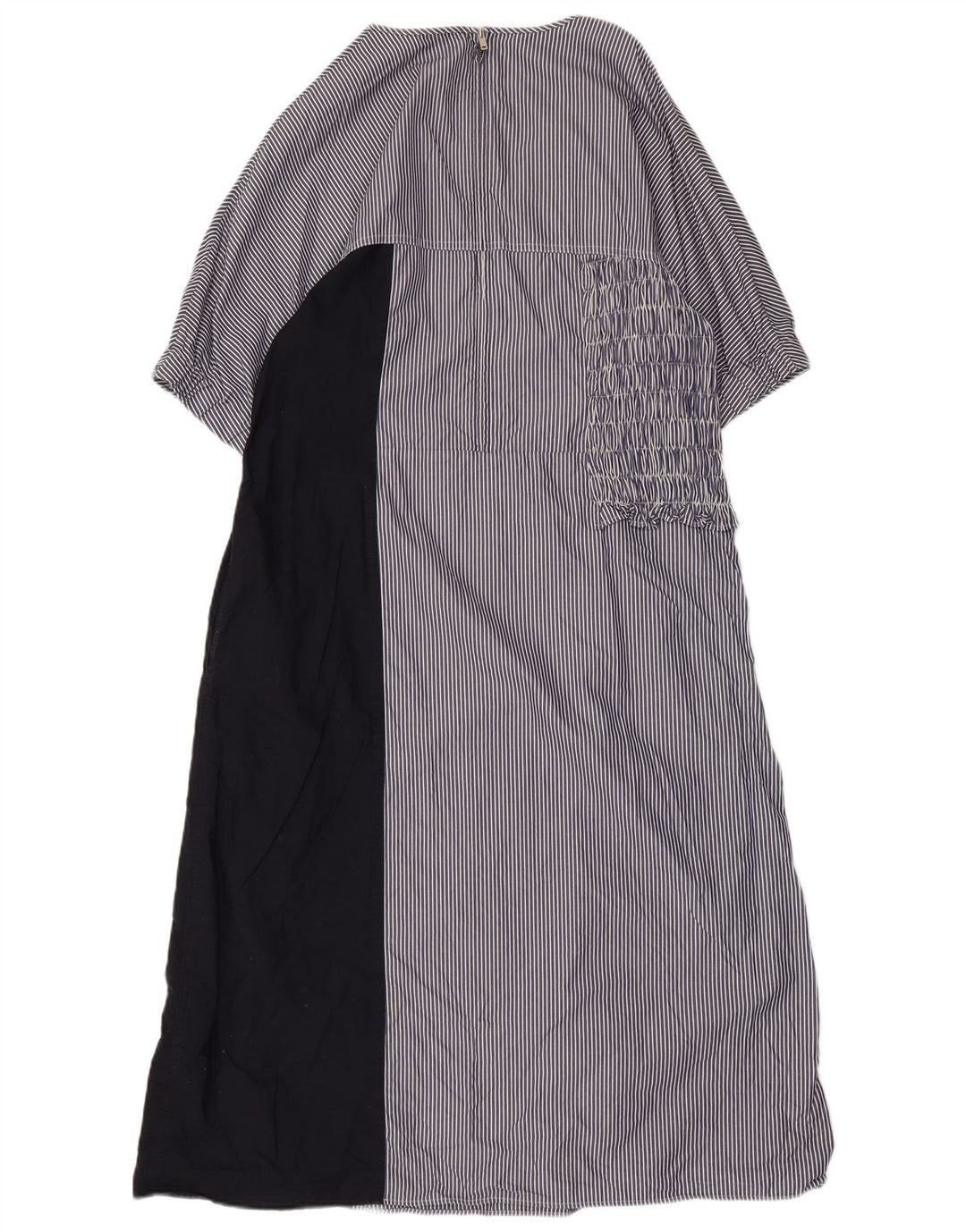 COS Γυναικείο Maxi Φόρεμα EU 44 XL Navy Blue Pinstripe Βαμβακερό