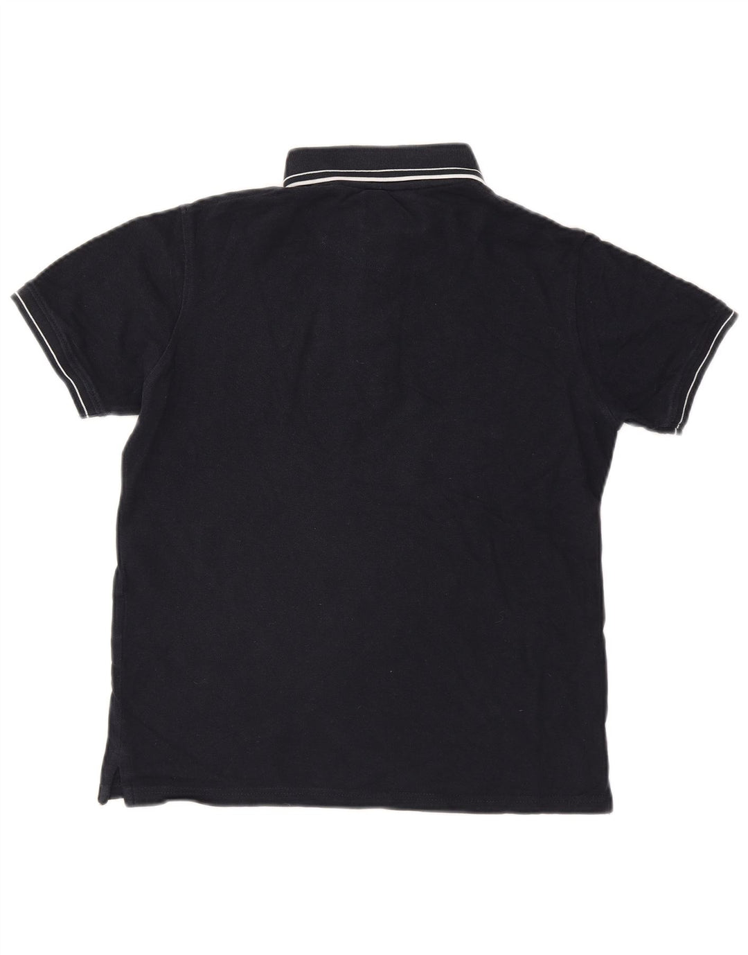 LYLE & SCOTT Mens Polo Shirt Medium Navy Blue Cotton