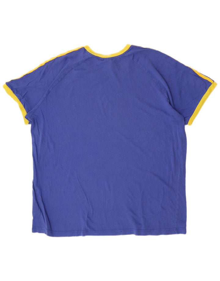 Ανδρικό T-Shirt Adidas Top 2XL Μπλε βαμβακερό