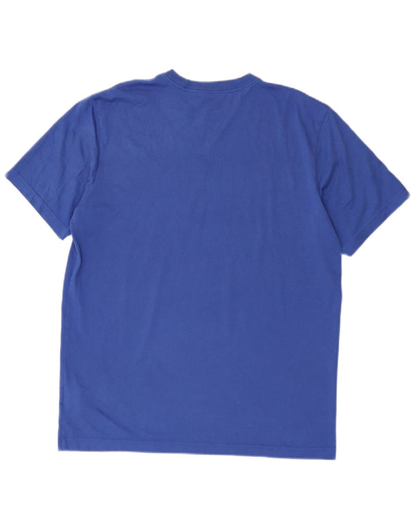 Μπλουζάκι Nike ανδρικό Dri Fit γραφικό μπλουζάκι μεγάλο μπλε βαμβακερό