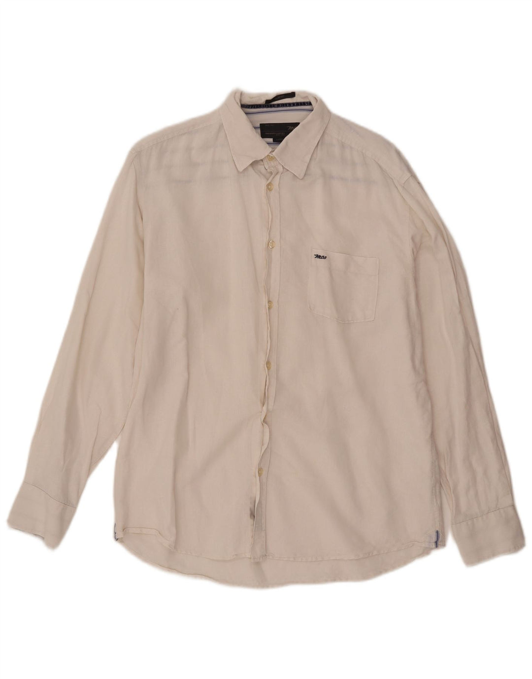 Ανδρικό πουκάμισο Marlboro Classics Slim Fit μεγάλο λευκό