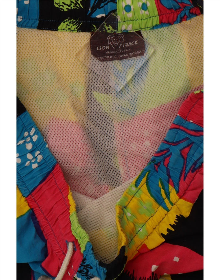 VINTAGE Ανδρικό Σορτς Μαγιό Μεσαίο Πολύχρωμο Φλοράλ