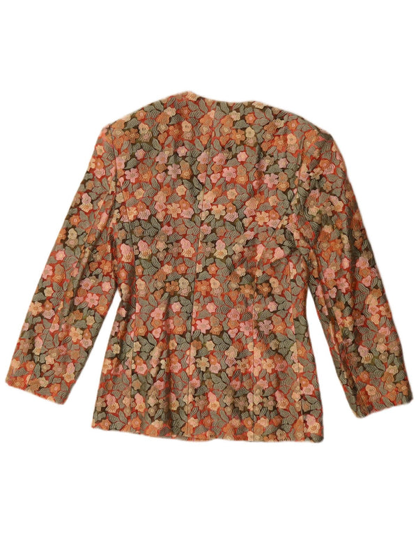 Vintage Γυναικείο Μπουφάν Blazer 5 Κουμπιών IT 42 Μεσαίο Πολύχρωμο Floral