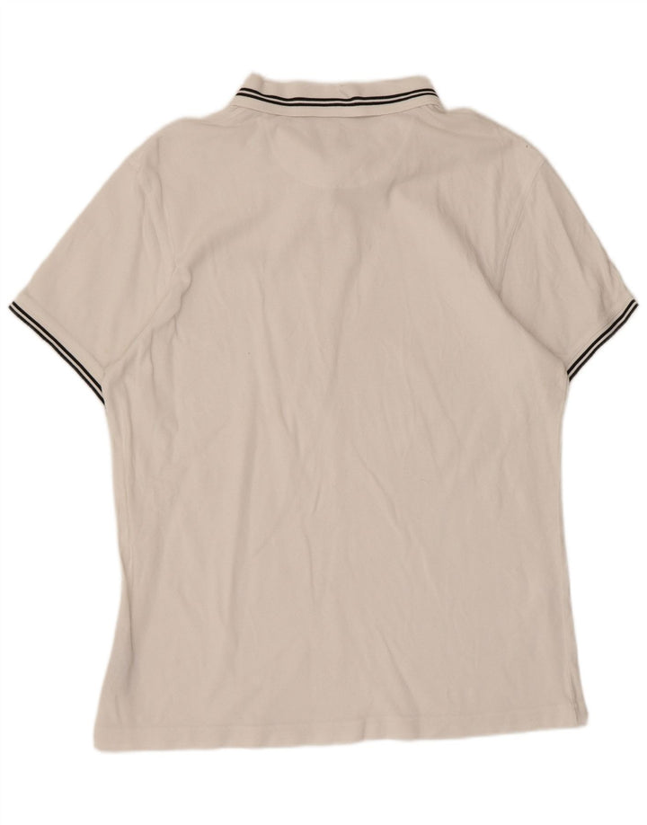 Ανδρικό πουκάμισο πόλο Barbour μεγάλο λευκό βαμβακερό