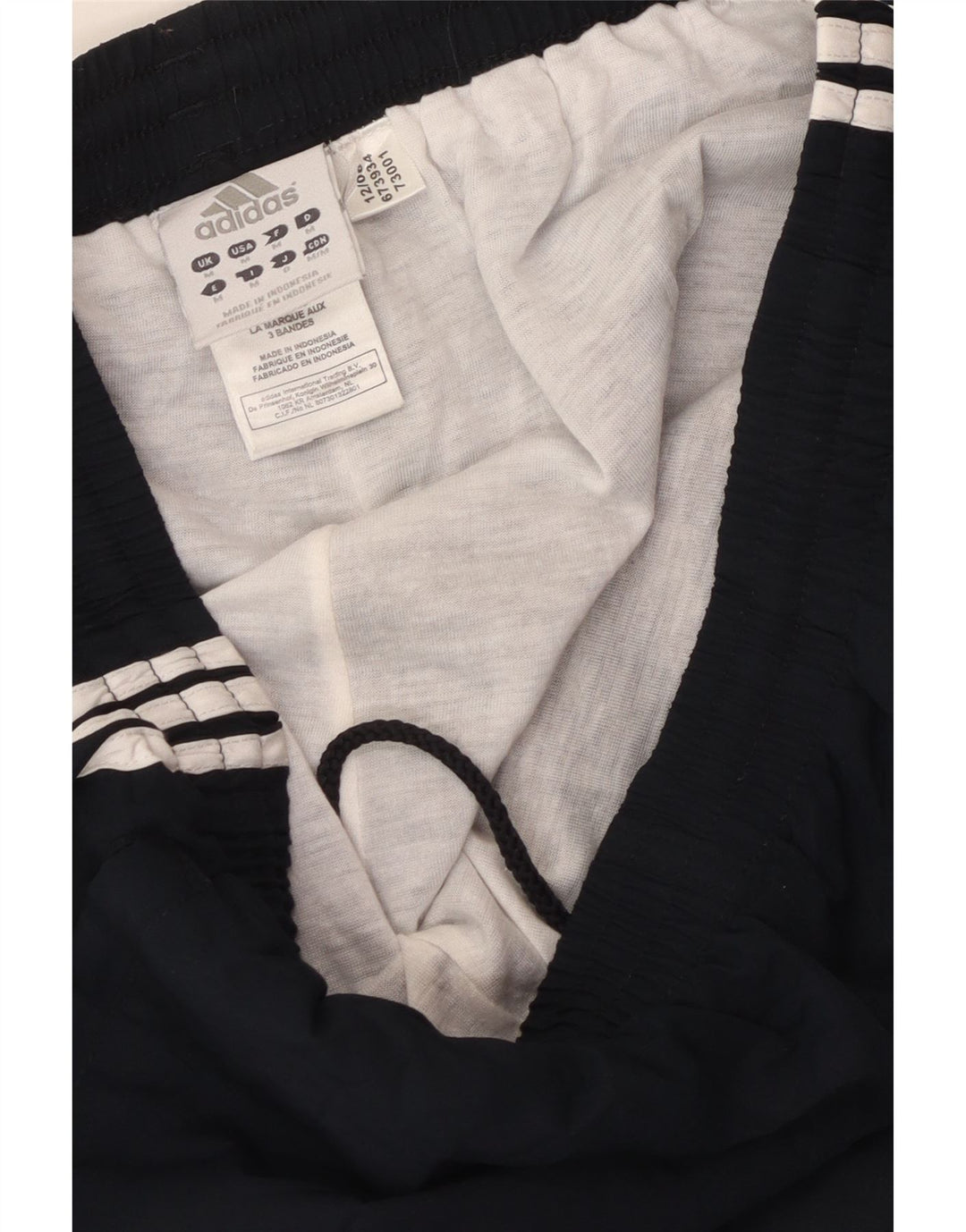 Ανδρική αθλητική φόρμα ADIDAS Παντελόνι από μεσαίο μαύρο πολυεστέρα