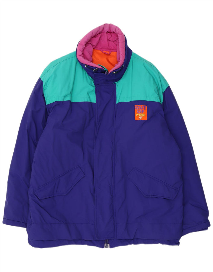 Ανδρικό τζάκετ Belfe Windbreaker UK 44 2XL Blue Colorblock Nylon
