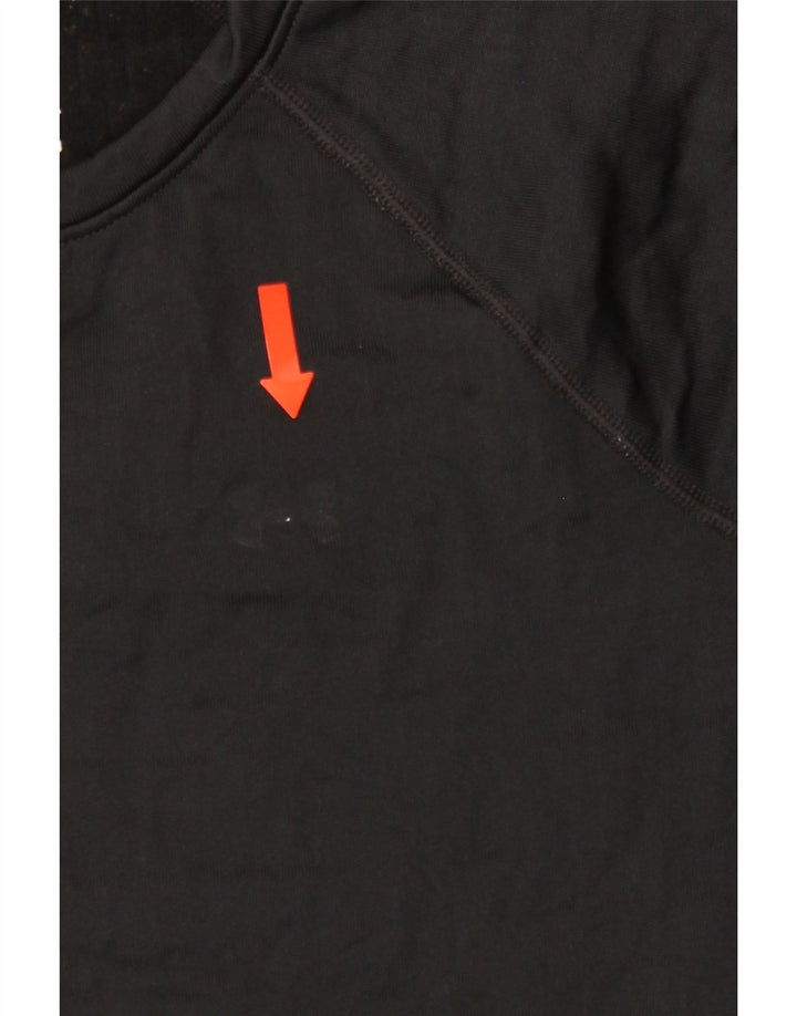 UNDER ARMOUR Womens Top Long Sleeve UK 10 Small Black Polyester Vintage Under Armour and Second-Hand Under Armour from Messina Hembry 