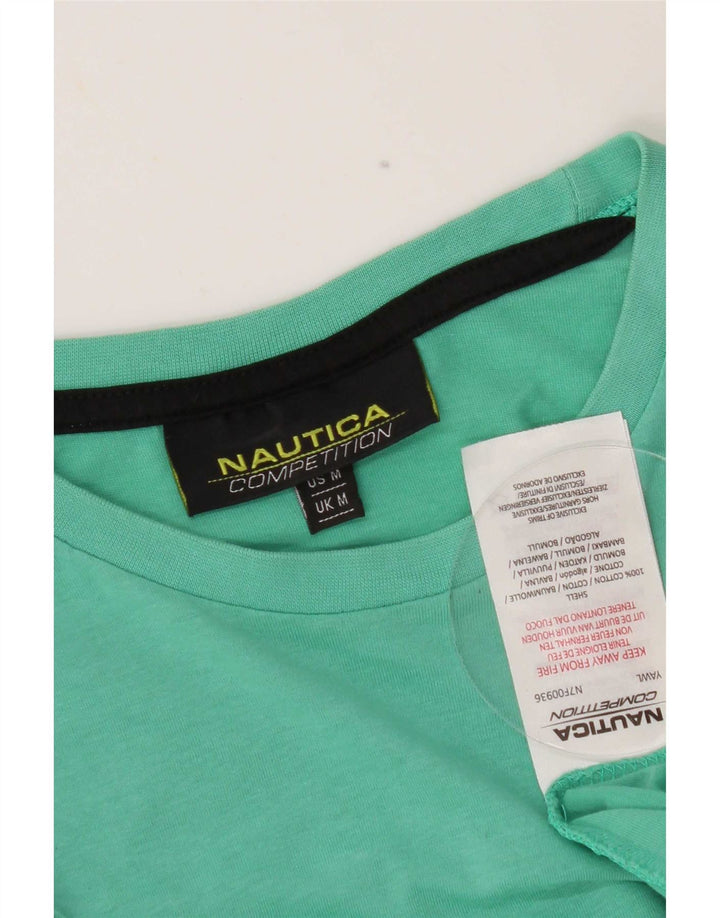 Ανδρικό γραφικό T-Shirt Nautica Top Μεσαίο πράσινο βαμβακερό