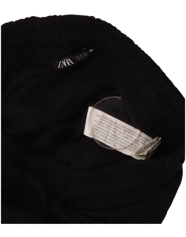 Zara Γυναικεία αθλητική φόρμα παντελόνι Joggers UK 12 Medium Black Polyester