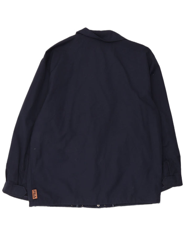 Ανδρικό FILA Rain Jacket IT 50 Large Navy Blue Polyester