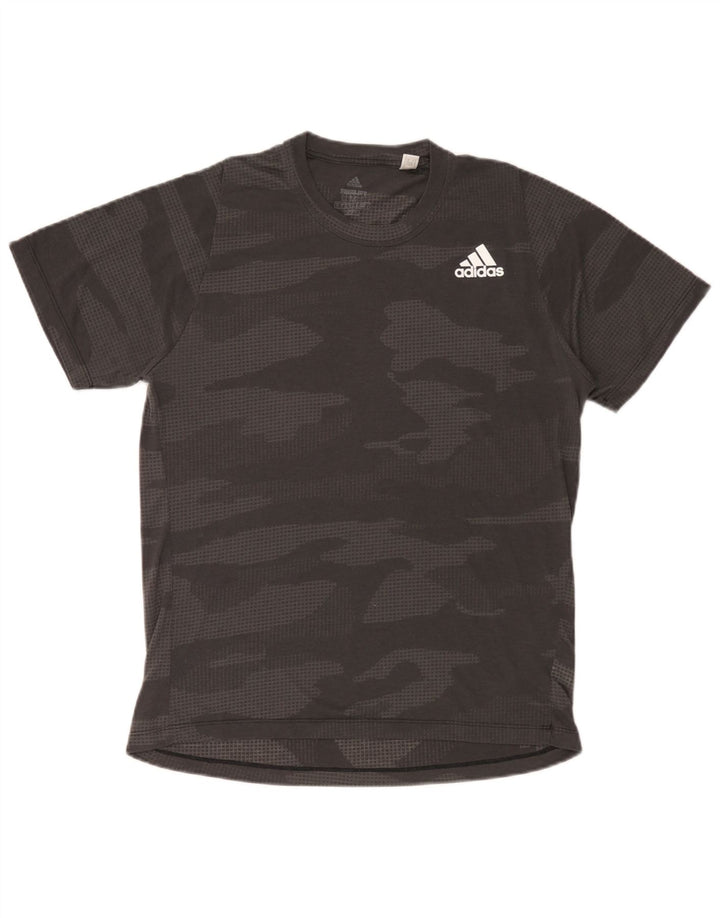 Ανδρικό T-Shirt Climalite Adidas Top Medium Grey Camouflage Polyester