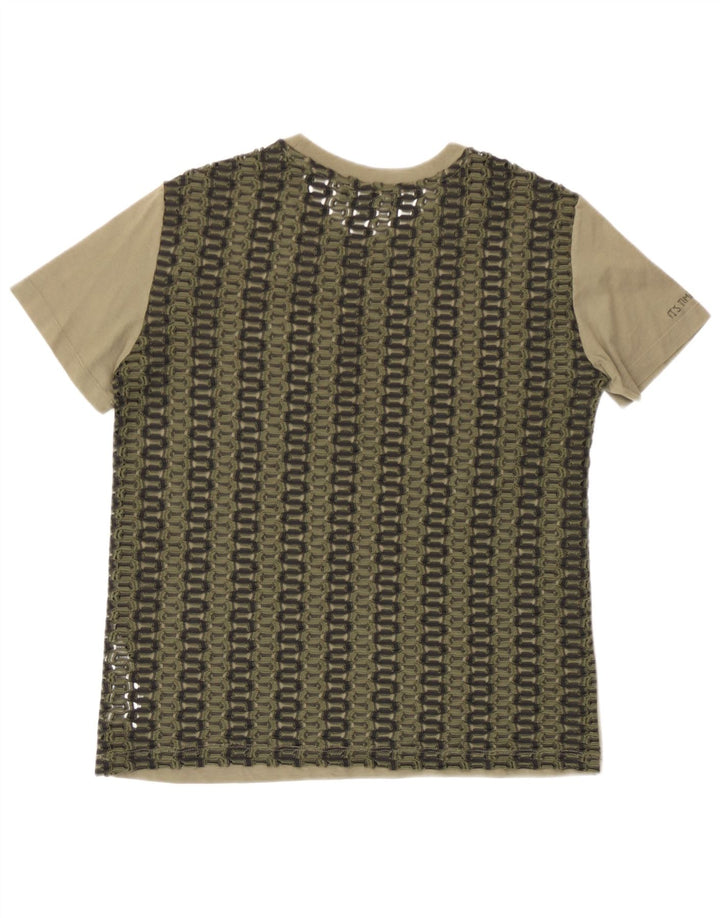 Desigual Γυναικείο T-Shirt Top UK 10 Small Khaki Polyester