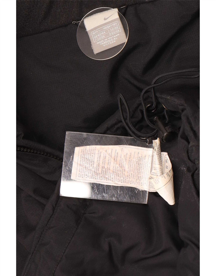 Ανδρικό μπουφάν Nike με κουκούλα αντιανεμικό UK 42/44 μεγάλο μαύρο πολυεστέρα