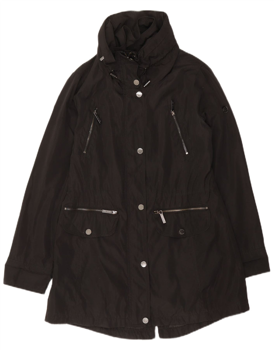 Michael Kors Γυναικείο μπουφάν Parka με κουκούλα UK 10 Small Black Polyester
