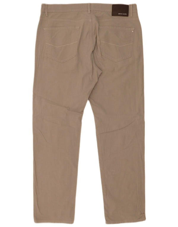 Pierre Cardin Ανδρικό ίσιο casual παντελόνι Lyon W38 L32 Μπεζ βαμβακερό