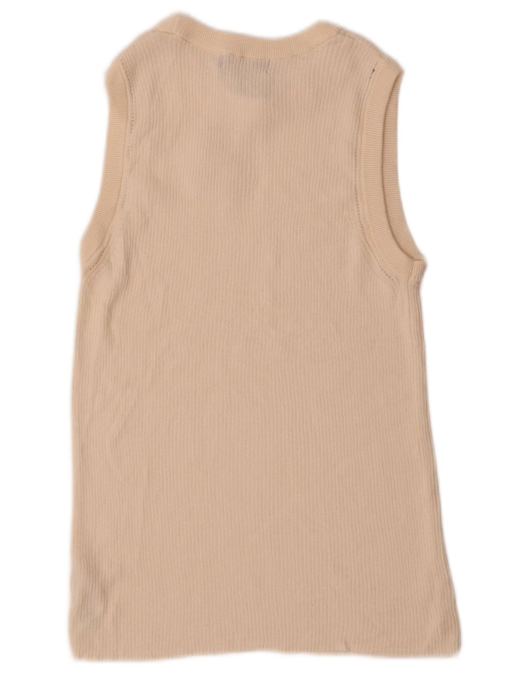 Marks & Spencer Γυναικείο γιλέκο Tank Top UK 14 Βαμβακερό μεσαίο υπόλευκο