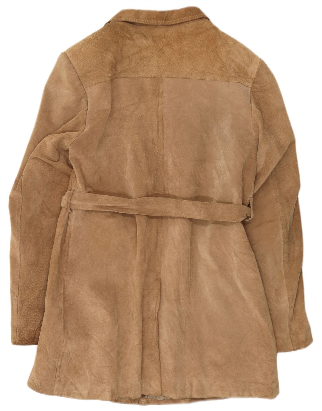 Vintage γυναικείο σουέτ πανωφόρι UK 14 Medium Beige