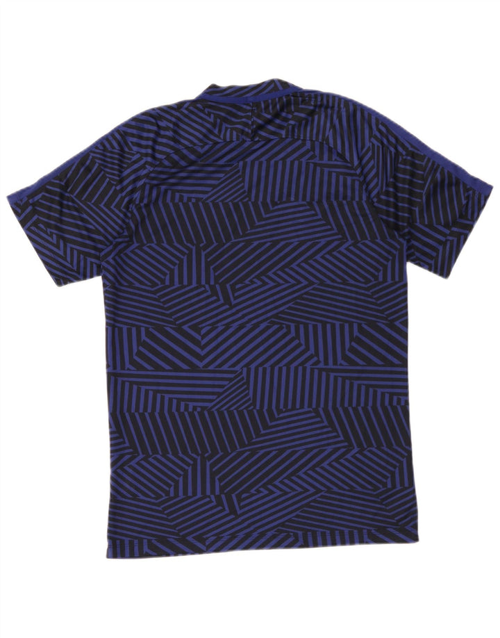 Ανδρικό μπλουζάκι Nike Dri Fit Top Medium Navy Blue γεωμετρικός πολυεστέρας