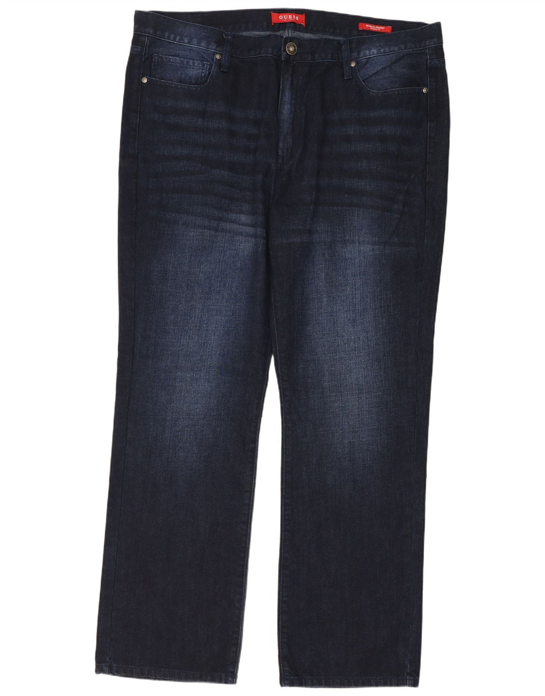 Ανδρικό τζιν ίσιο Guess W40 L32 Navy Blue Cotton