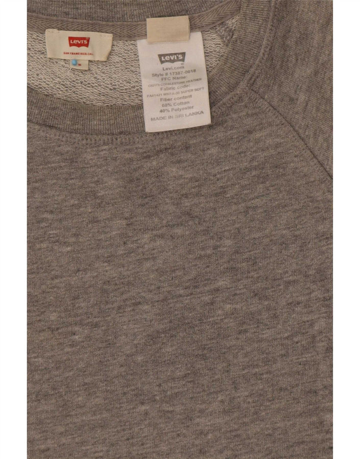 Γυναικεία φούτερ Levi's Oversized Jumper UK 10 Small Grey Flecked Cotton