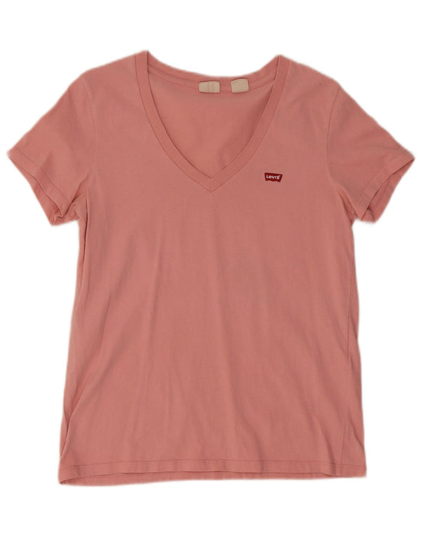 Γυναικείο T-Shirt Levi's Top UK 10 Small Pink Βαμβακερό