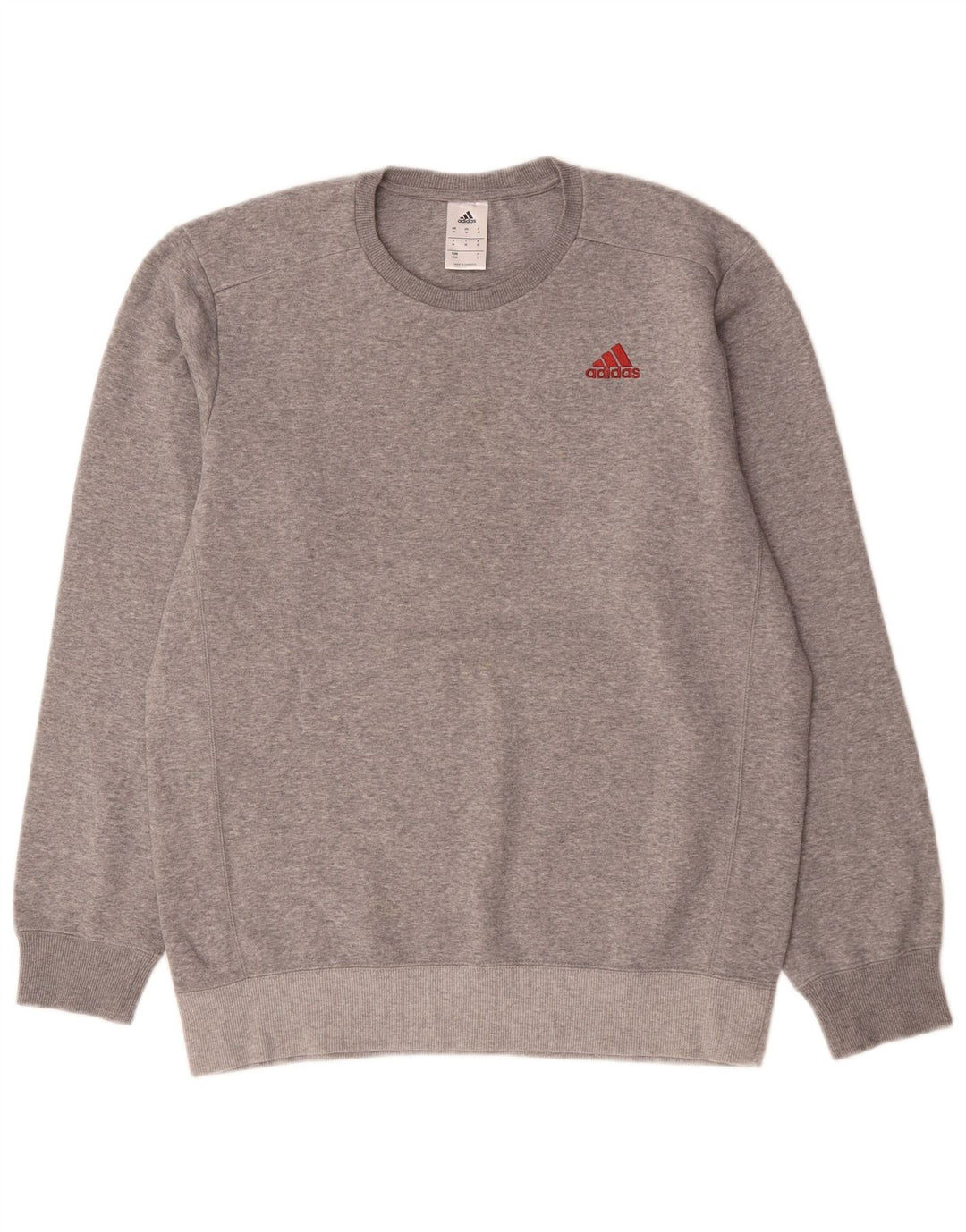 Ανδρικό φούτερ Adidas Jumper, Βαμβακερό μεσαίο γκρι