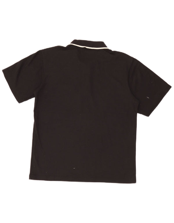 Ανδρικό πουκάμισο Umbro Polo Medium μαύρο πολυεστέρα