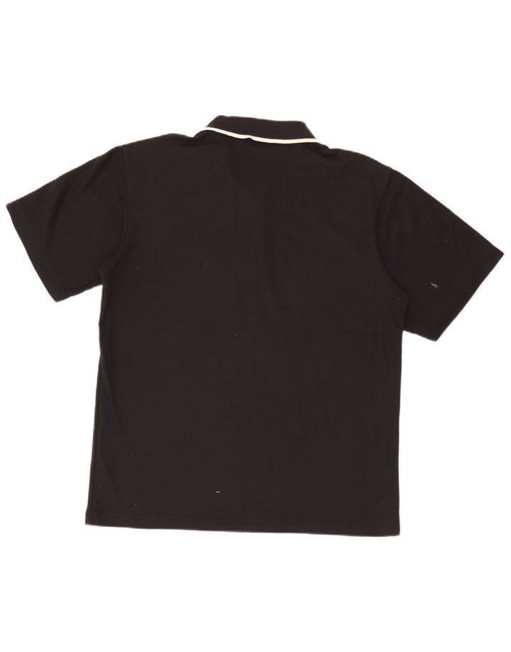 Ανδρικό πουκάμισο Umbro Polo Medium μαύρο πολυεστέρα