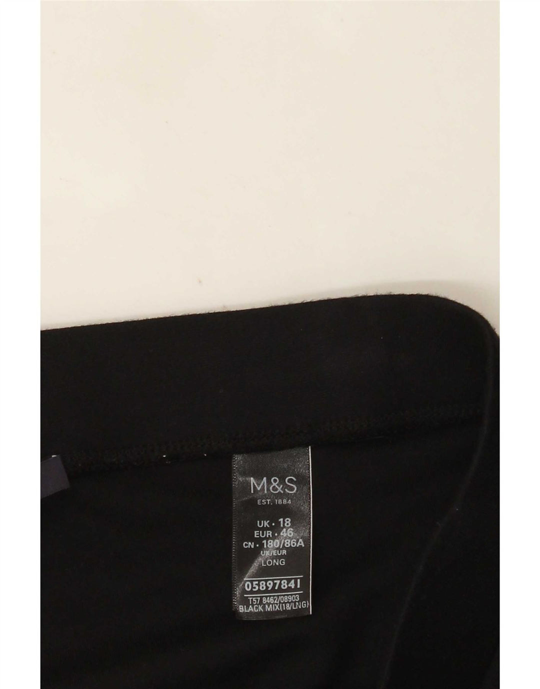 Marks & Spencer Γυναικεία Κολάν UK 18 XL Μαύρη βισκόζη
