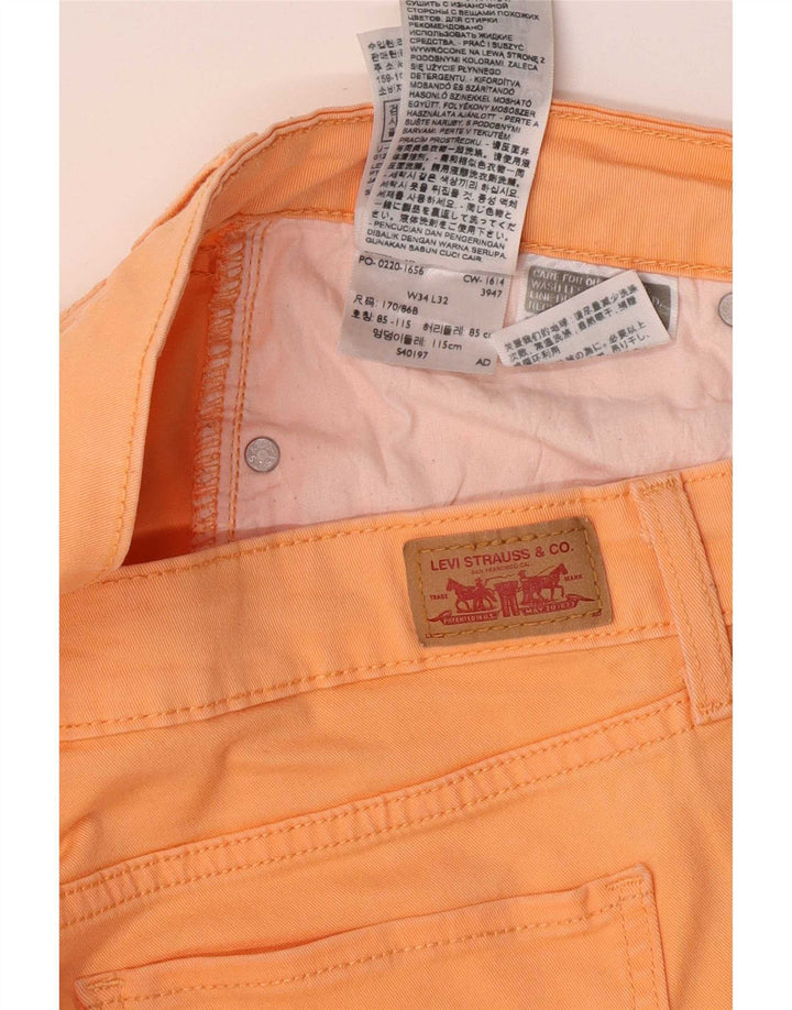 Γυναικείο Jegging Jegg Levi's W34 L32 Πορτοκαλί βαμβακερό
