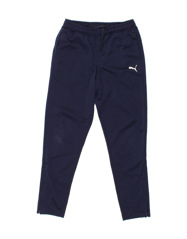 PUMA Girls Tracksuit Trousers 11-12 Years Large  Navy Blue Polyester Vintage Puma and Second-Hand Puma from Messina Hembry 