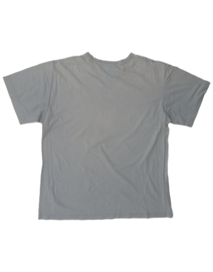 REEBOK Ανδρικό γραφικό T-Shirt Top μεγάλο μπλε βαμβακερό