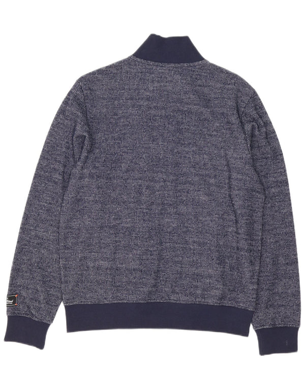 Ανδρικό πουλόβερ με ζακέτα Sun68 Medium Navy Blue Polyester