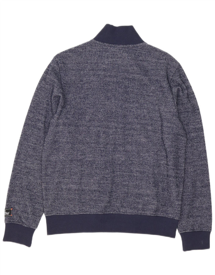 Ανδρικό πουλόβερ με ζακέτα Sun68 Medium Navy Blue Polyester
