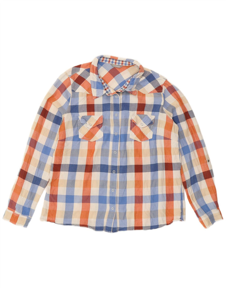 Marks & Spencer Γυναικείο Φανελένιο Πουκάμισο Ηνωμένου Βασιλείου 12 Μεσαίο Πολύχρωμο Έλεγχο