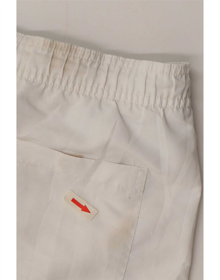 Γραφικό ανδρικό σορτς κολύμβησης Calvin Klein, μεσαίο λευκό
