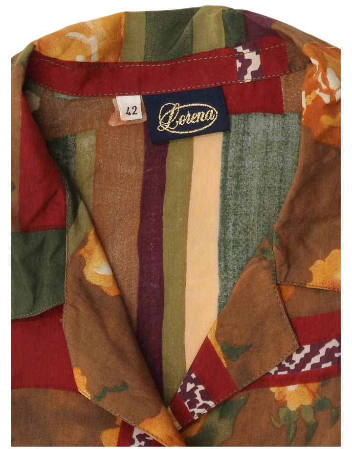 Lorena Γυναικείο Πουκάμισο Μπλούζα IT 42 Medium Πολύχρωμο Patchwork Ρετρό