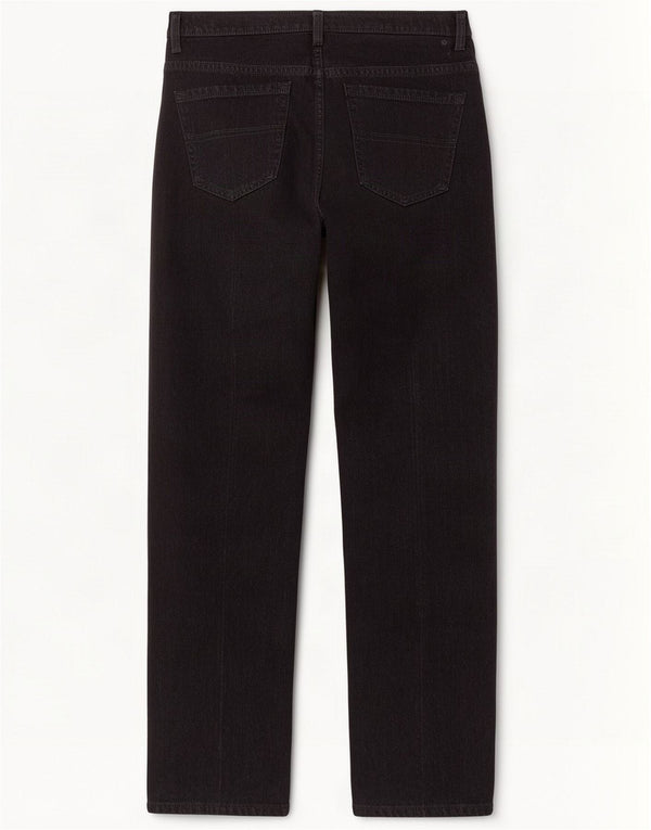Marks & Spencer Mens Blue Harbour Straight Jeans W34 L33 Black Cotton