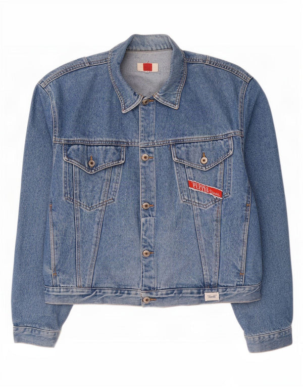 Vintage Ανδρικό Τζιν Μπουφάν UK 42 XL Μπλε Βαμβακερό