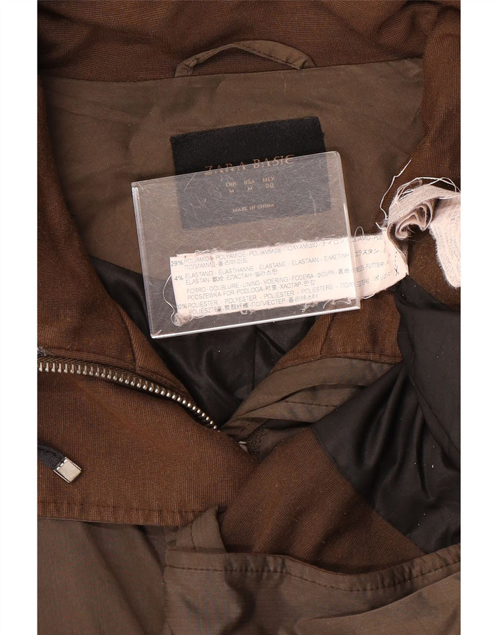 Zara Γυναικείο Μπουφάν Parka UK 14 Medium Brown Polyamide