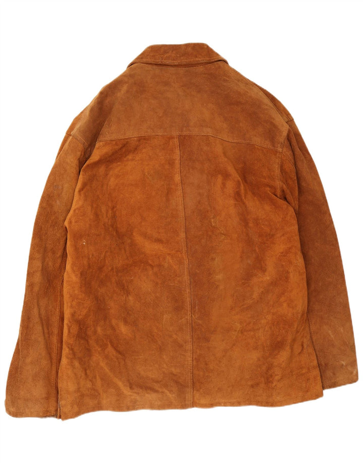 Vintage Γυναικείο Suede Jacket UK 44 2XL Καφέ