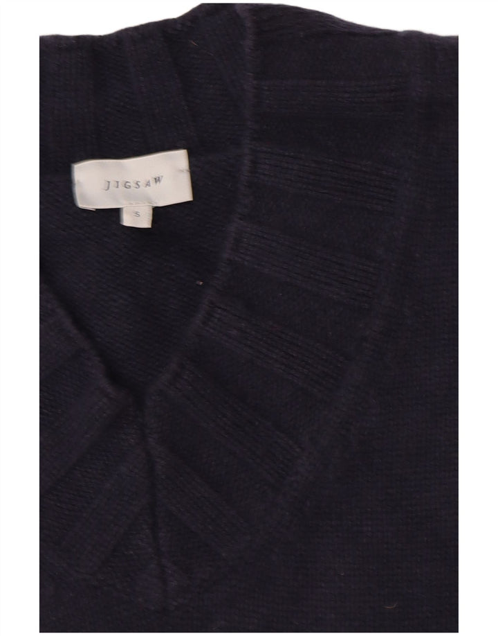 JIGSAW Γυναικείο γιλέκο υπερμεγέθους Tank Top UK 10 Small Navy Blue Wool