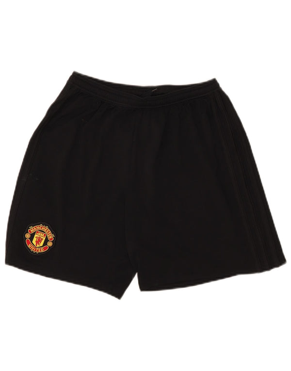 Αθλητικό σορτς Adidas Boys Manchester United 13-14 ετών μαύρο πολυεστέρα