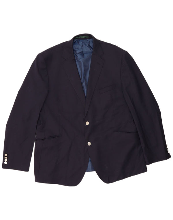 Marks & Spencer Ανδρικό μπλέιζερ με 2 κουμπιά μπουφάν UK 46 3XL Navy Blue Classic