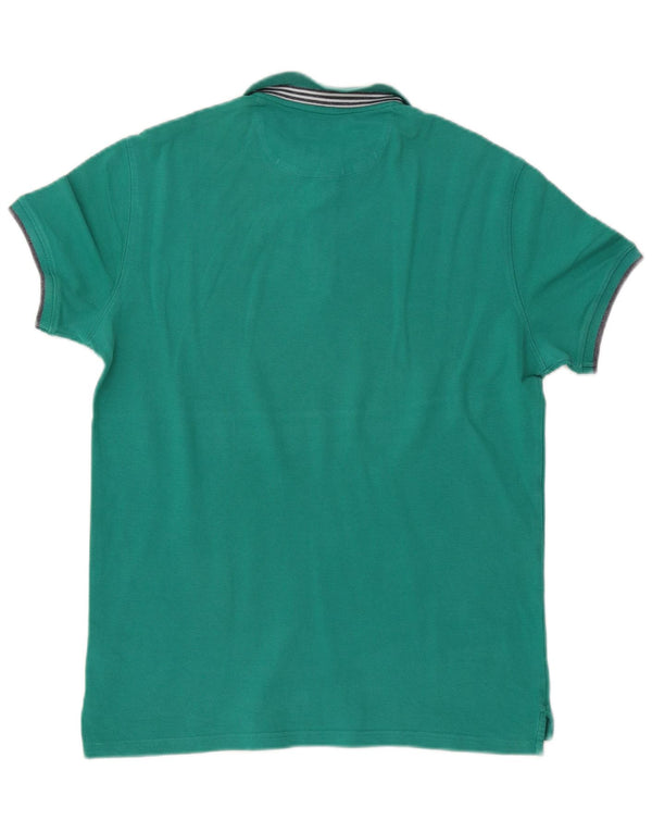 Massimo Dutti Ανδρικό πουκάμισο Polo Slim Fit XL Πράσινο βαμβακερό