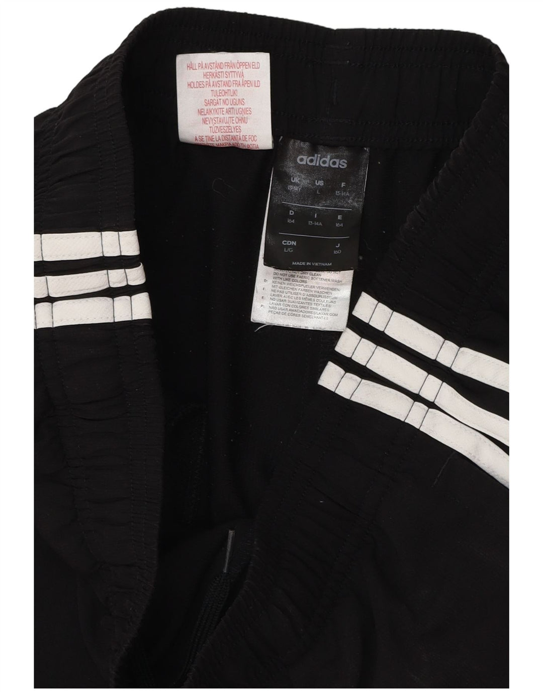 Adidas Boys Sport σορτς 13-14 ετών μαύρο πολυεστέρα