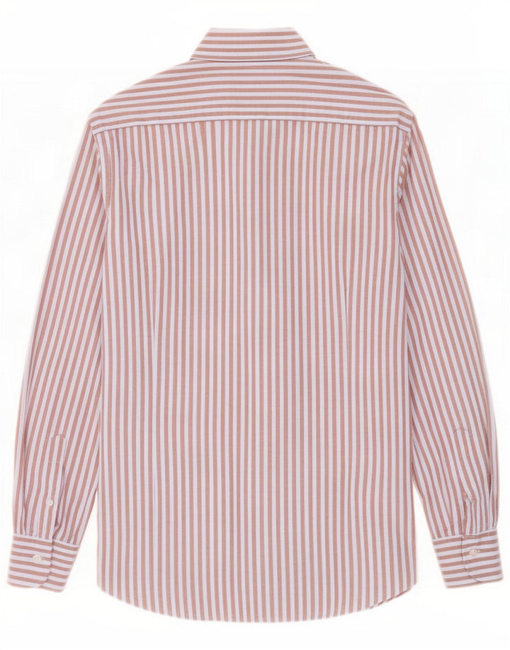 Ανδρικό πουκάμισο Massimo Dutti Medium Brown Pinstripe