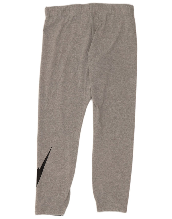 Γυναικεία γραφικά Crop κολάν Nike UK 14 Large Grey Cotton Sports