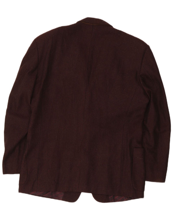 Cerruti 1881 Ανδρικό σακάκι με 2 κουμπιά σακάκι UK 40 Large Brown Lambswool