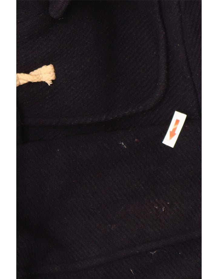 Topshop Γυναικείο παλτό Duffle με κουκούλα UK 10 Small Navy Blue Wool